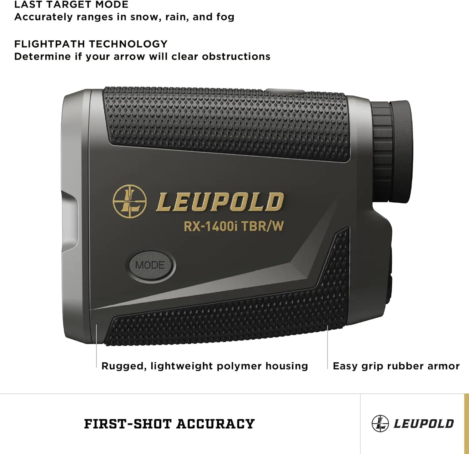 Flightpath Rangefinder, Black/Gray