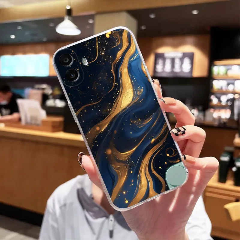 Clear Shockproof Soft Silicone Back Cover Case with Cat Design for CMF Phone 1 2A Plus and Phone 2 2A 5G