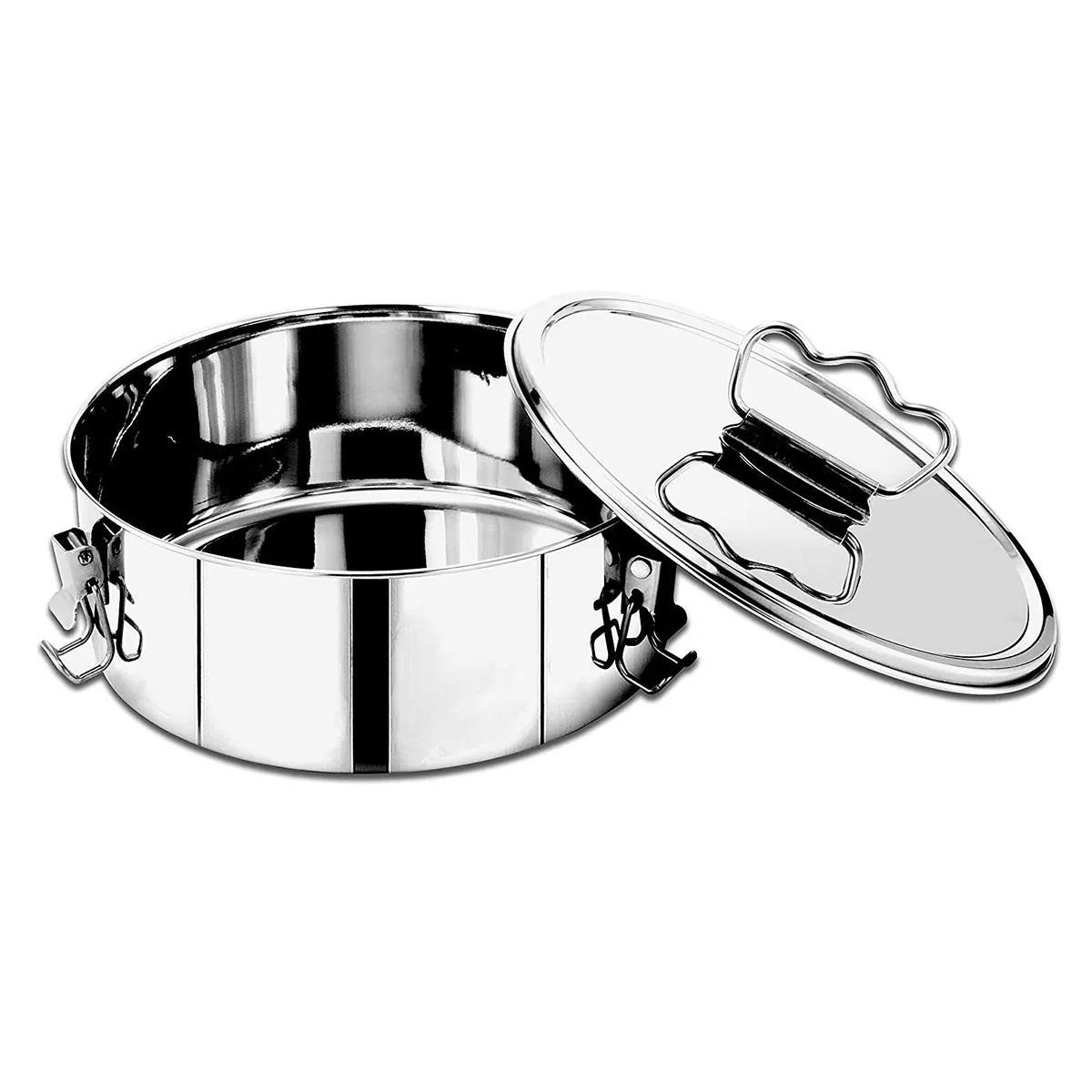 EasyShopForEveryone Stainless Steel Flan/Pudding Mold - Compatible with 8  Qt Instant Pot, Cheesecake Pan, Easy to Use Flan Pan for Baking with Water