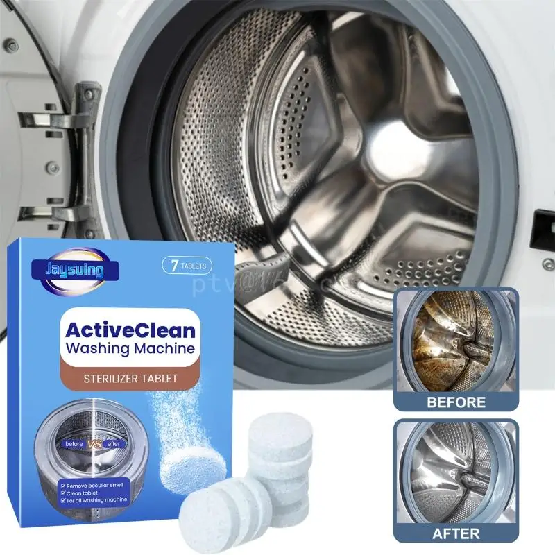 Washing Machine Cleaner 7pcs Strong Dirt Removal Keep Washer Freshness Suitable For All Washer Users Deep Cleaning
