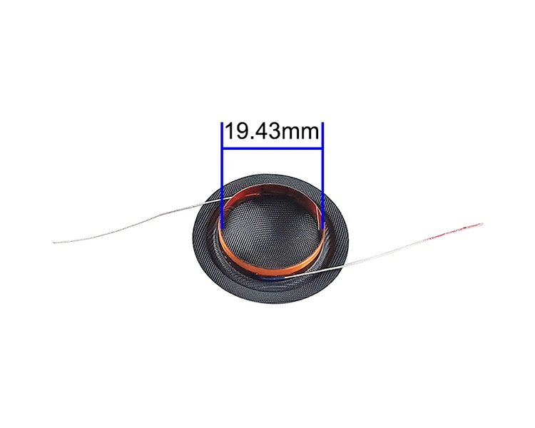 GHXAMP 4ohm 19.4mm 19.43 Silk Film Speaker High Pitch Voice Coil KSV 19.5Core Sound Film Left and Right Outlets 2PCS