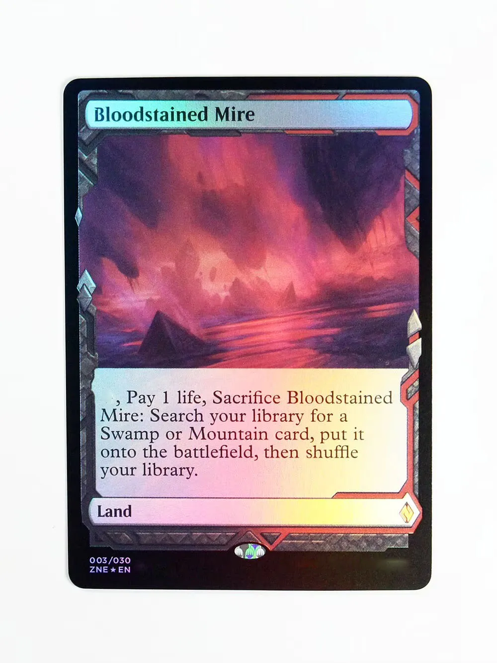Foil Basic lands sets ZNE TCG Magical Cards Game Proxy Playing Cards wooded foothills Board Game Trading Proxy board games game cards playing cards collectible cards
