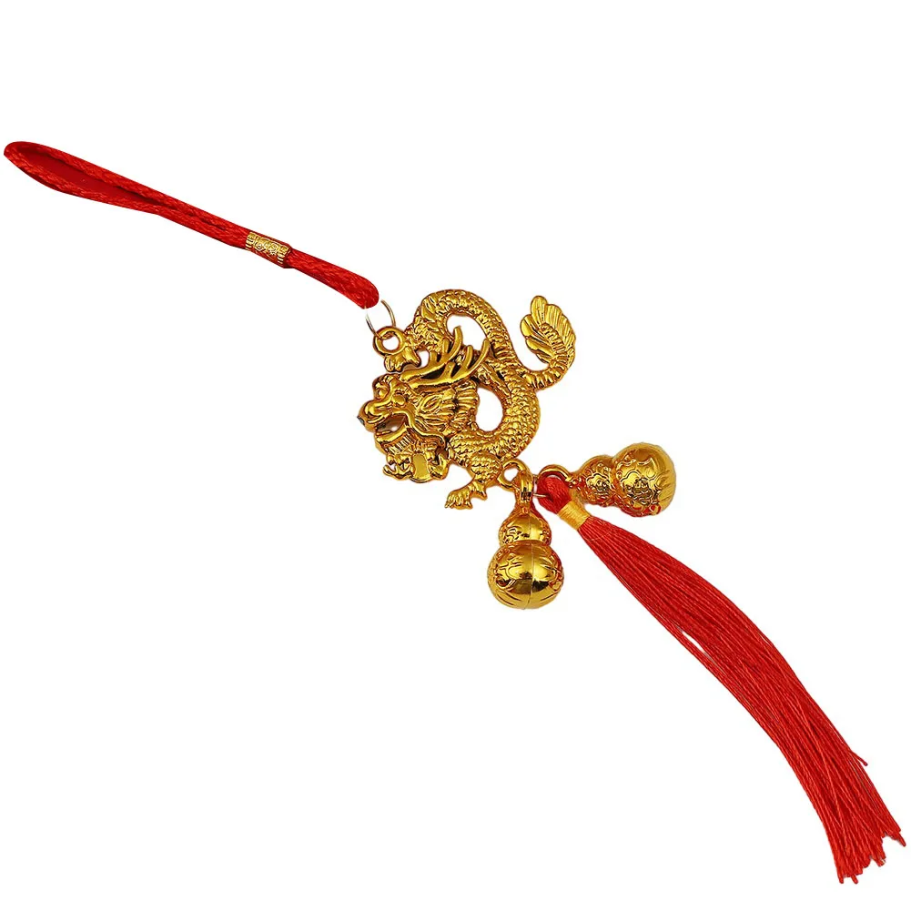 

Dragon Year Spring Festival Ornament Elegant Gold Pendant Symbolize Prosperity and Good Luck Enhance Festive Atmosphere