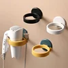 Hair Dryer Straightener Holder Wall Mounted Shelf With Strong Back Glue For Bathroom No Drilling Wire Hanger Strong Adhesive 1