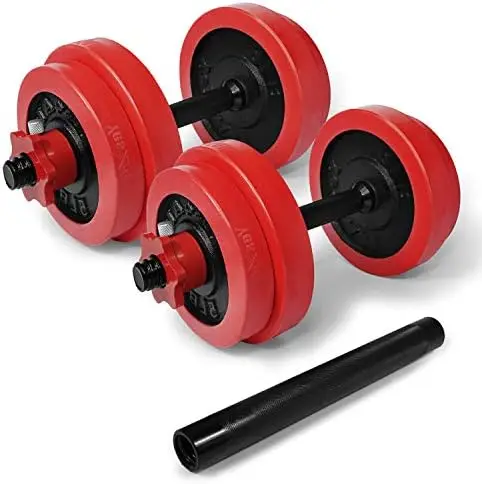 

Adjustable Cast Iron Dumbbell Sets 40-200LBS with Connector Option Weights Set For Home Gym, Strength Training, Full Body Workou