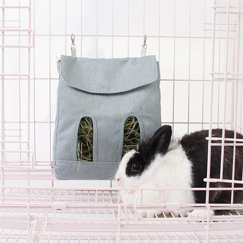 Pet Hay Feeder Hanging Pouch For Rabbit Guinea Pig