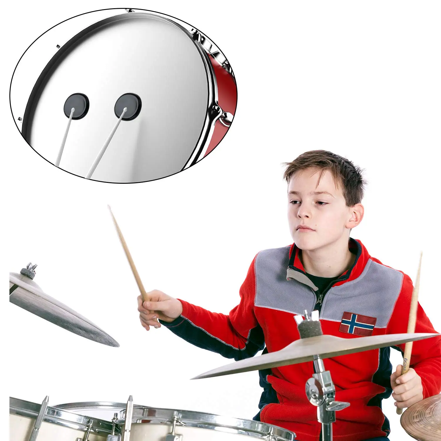 Drum Dampeners Drum Percussion Accessories Drum Accessories 30 Pieces for Drums Cymbals Tone Control