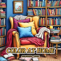 COLOR AT HOME Bold-easy Patterns Coloring Book for Adults Cute Drawing Book Perfect Gift for Party and Birthday 1