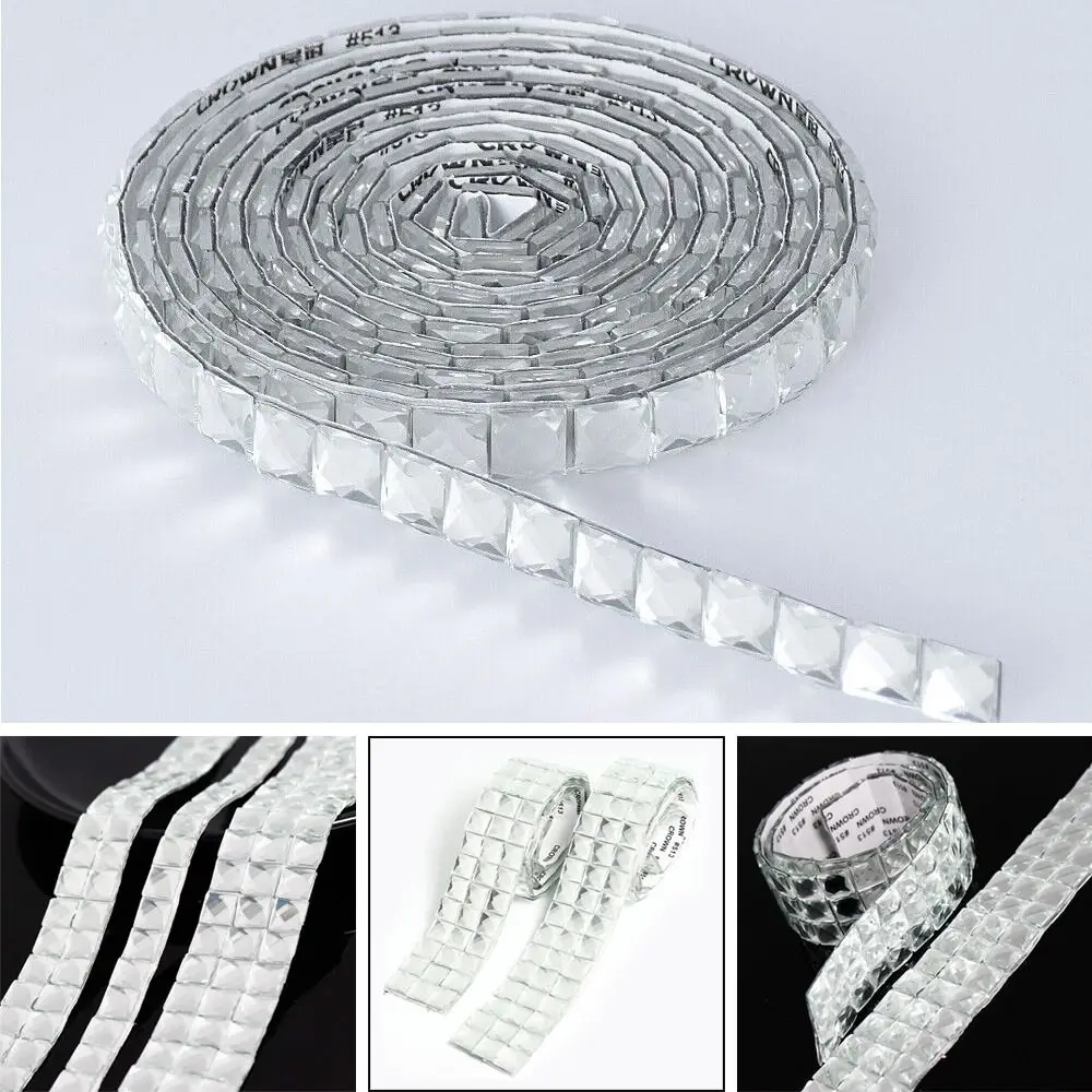90cm Mirror Mosaic Tiles Self-adhesive Crystal Diamond Glass Wall Sticker DIY Handmade Craft Ball Party Home Decoration wall sticker mirror wall sticker mirror mosaic tiles
