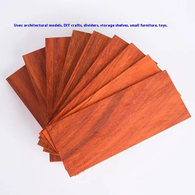 Handcrafted African Red Rosewood Solid Wood Board for DIY Carving and Box Making