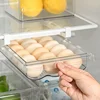 Wall-mounted Refrigerator Drawer Egg Storage Space-saving Kitchen Drawer-type Frozen Egg Divider Hanging Organization Artifact 4
