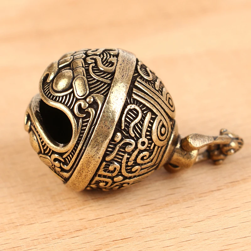 Lucky Brass Handicraft Die Casting Drop Bell Key Car Button Wind Bell Sect Bronze Creative Gift wind bell pendant,animal bells,copper bells,vintage jingle bells