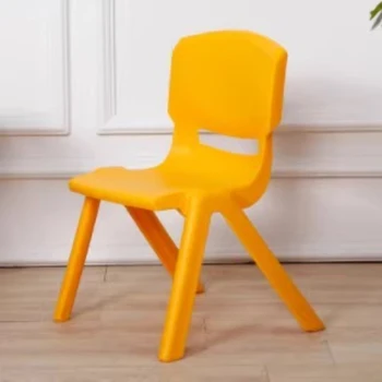 Plastics Children Stool Backrest Chair Have A Meal Dining Chair Household Non-slip Thickening