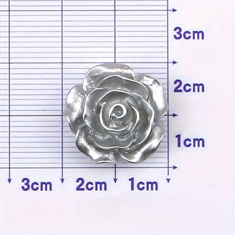 100g Assorted Flat-Back Resin Embellishments – Camellias, Butterflies & Pearls For Crafts (5-35mm)