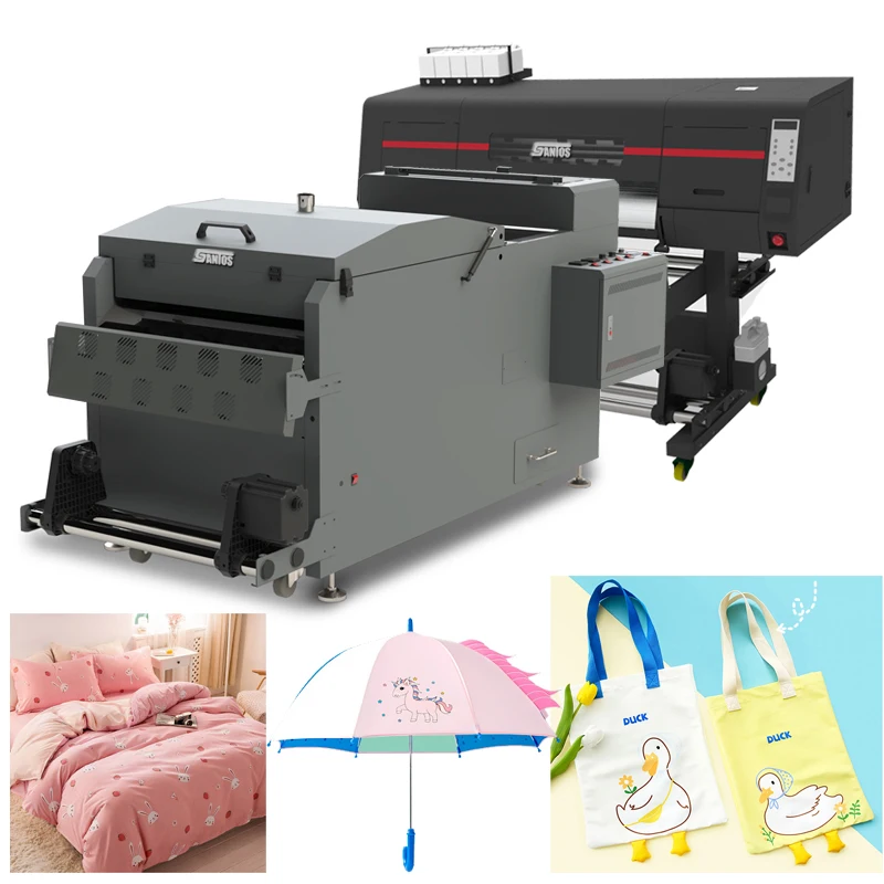 A2 Dtf Printer Set Xp600 I3200 60Cm Stampa Shaking Powder 2 In 1 Dtf T Shirt Printing Machine