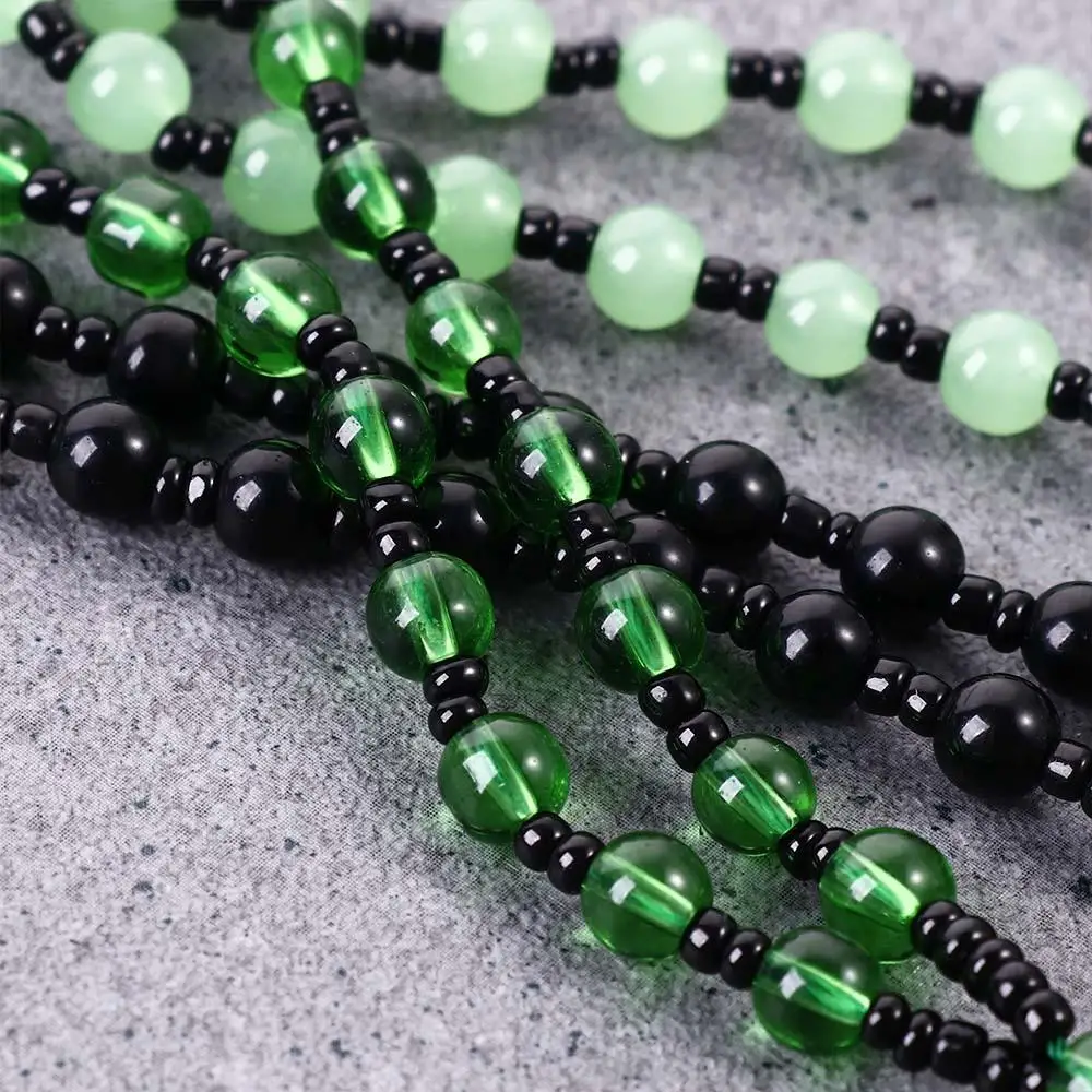 Jade Small Bead Wolf Tooth Pendant Couple Niche Design Chinese Style Necklace Girl Necklace Fashion Jewelry Men