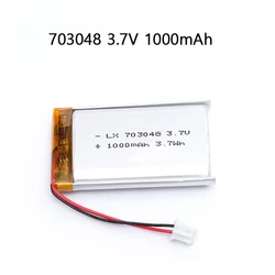 3.7V 703048 1000mAh Lithium Polymer Rechargeable Battery for Early Education Machine Beauty Instrument Driving recorder