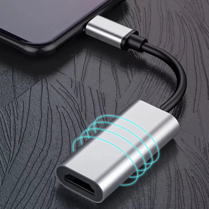 كابل USB من النوع C إلى HDMI متوافق مع USB C إلى H...