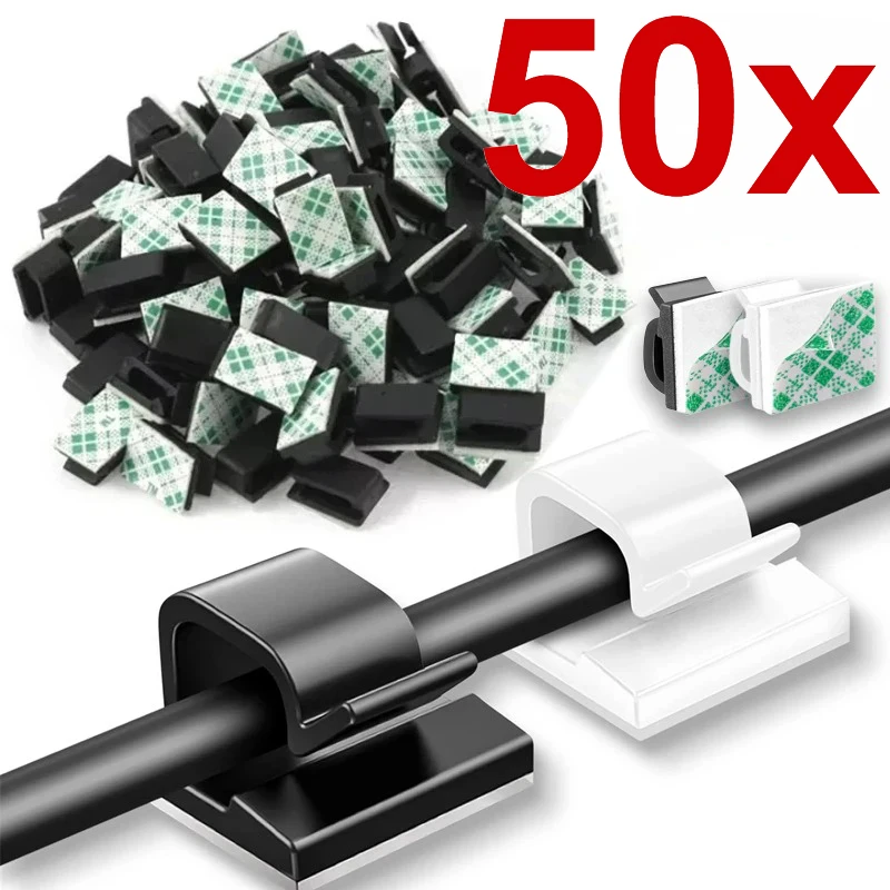 10/20/50PCS USB Cable Organizer Clips Wire Winder Holder Earphone Mouse Cord Clip Protector Management Adhesive Hooks Desk Clamp 10/20/50PCS USB Cable Organizer Clips Wire Winder Holder Earphone Mouse Cord Clip Protector Management Adhesive Hooks Desk Clamp