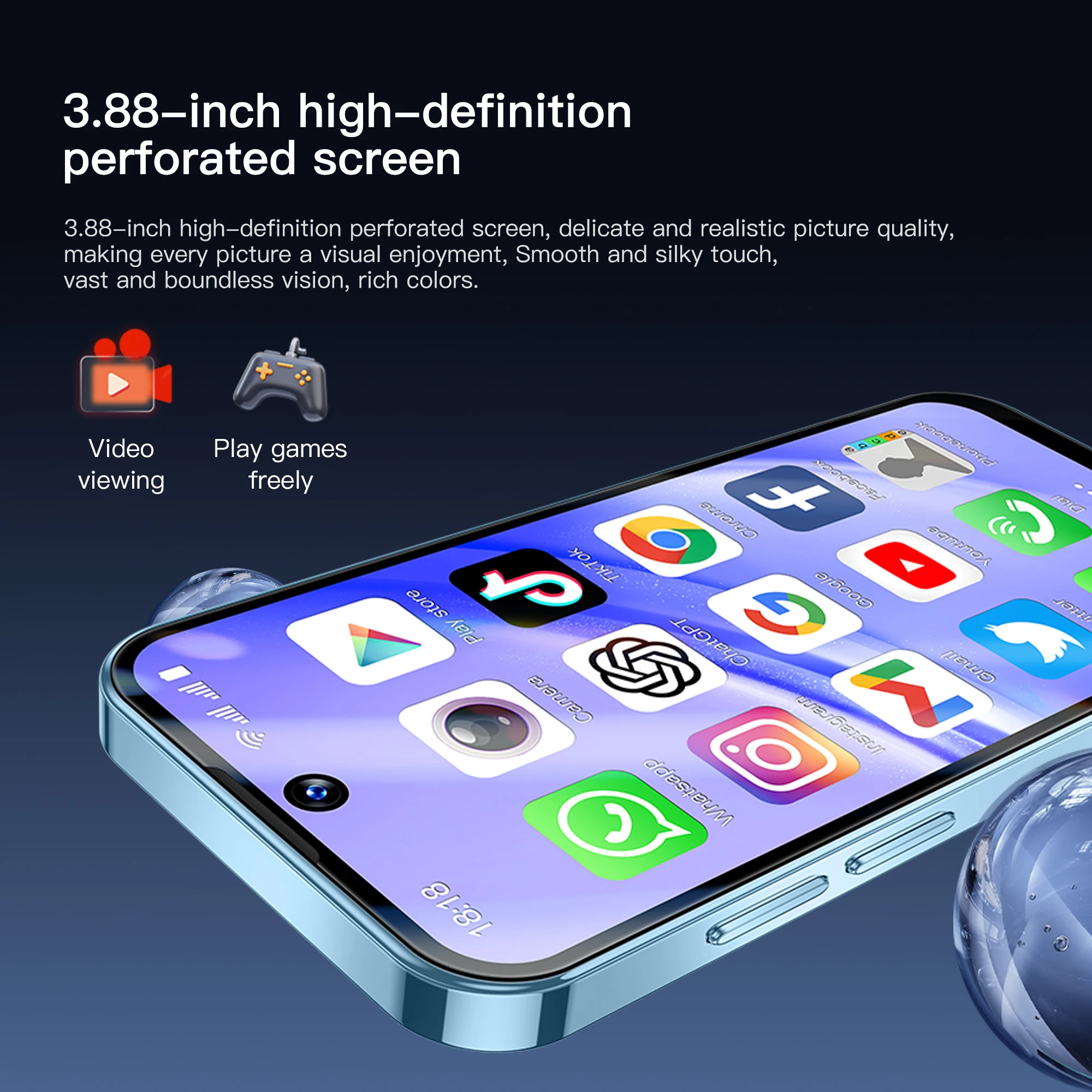 ミニスマホ　SERVO 19PRO SERVO 19PRO 4G Mini Smartphone Android OS 3.88