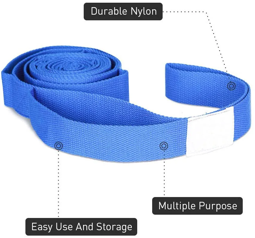 Blue) Rehabilitation Leg Stretch Strap Leg Stretching Strap Reduce