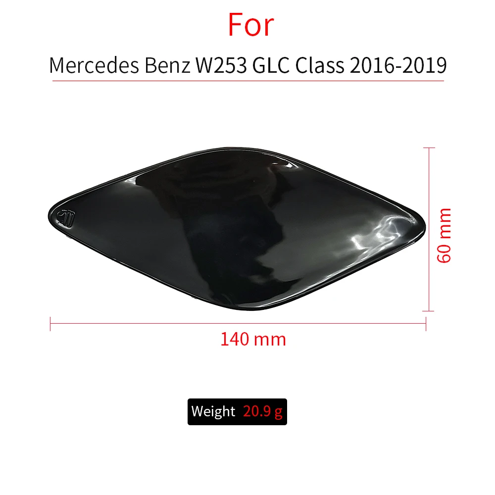 For Mercedes W253 Black Car Front Bumper Tow Hook Cover Cap Towing Eye Accessories For Benz GLC Class 2015- 2538850022