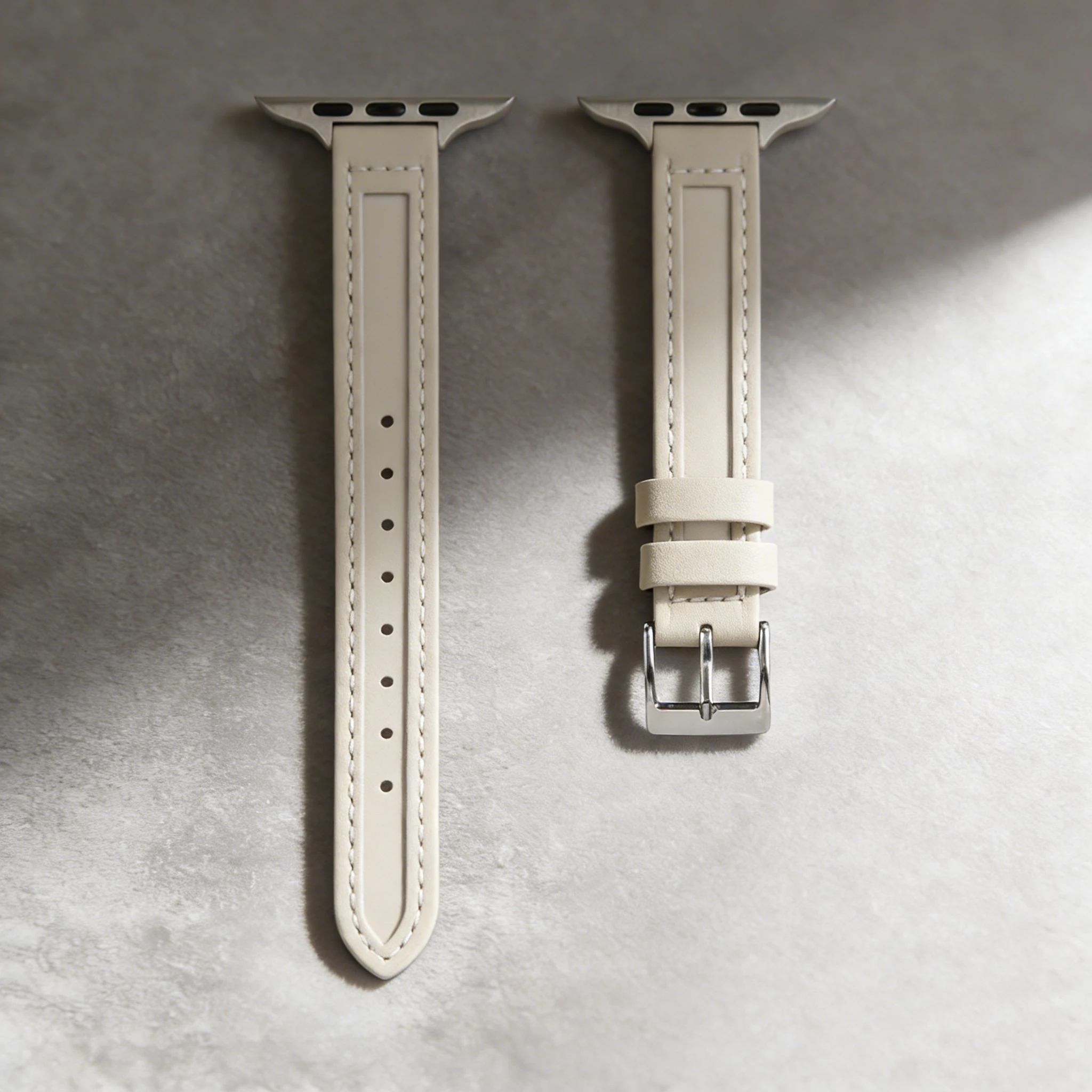 Elegant Leather Canvas Wristband