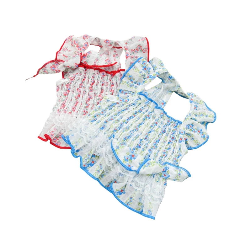 

Летняя одежда для домашних животных, женское платье для щенка, костюм для собаки, платье для йоркширского померанства, пудель, Бишон, одежда для домашних животных