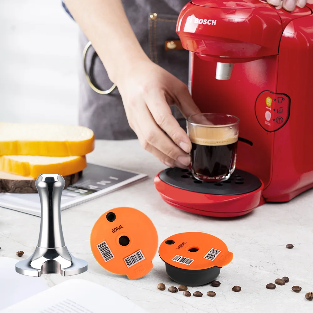 Dosettes de café réutilisables, Tassimo avec couvercle en Silicone de  qualité.