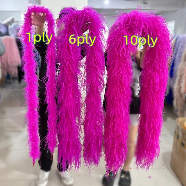 Large Customized Pink Ostrich Feathers Boa 10-18cm Ostrich Plume feather  Shawl Scarf 2Meter for Photo Stage Show Props - AliExpress