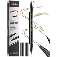 Hellokiss binary eyebrow pencil, waterproof and sweat-proof wild eyebrow double-headed 2in1 eyebrow pencil liquid 1