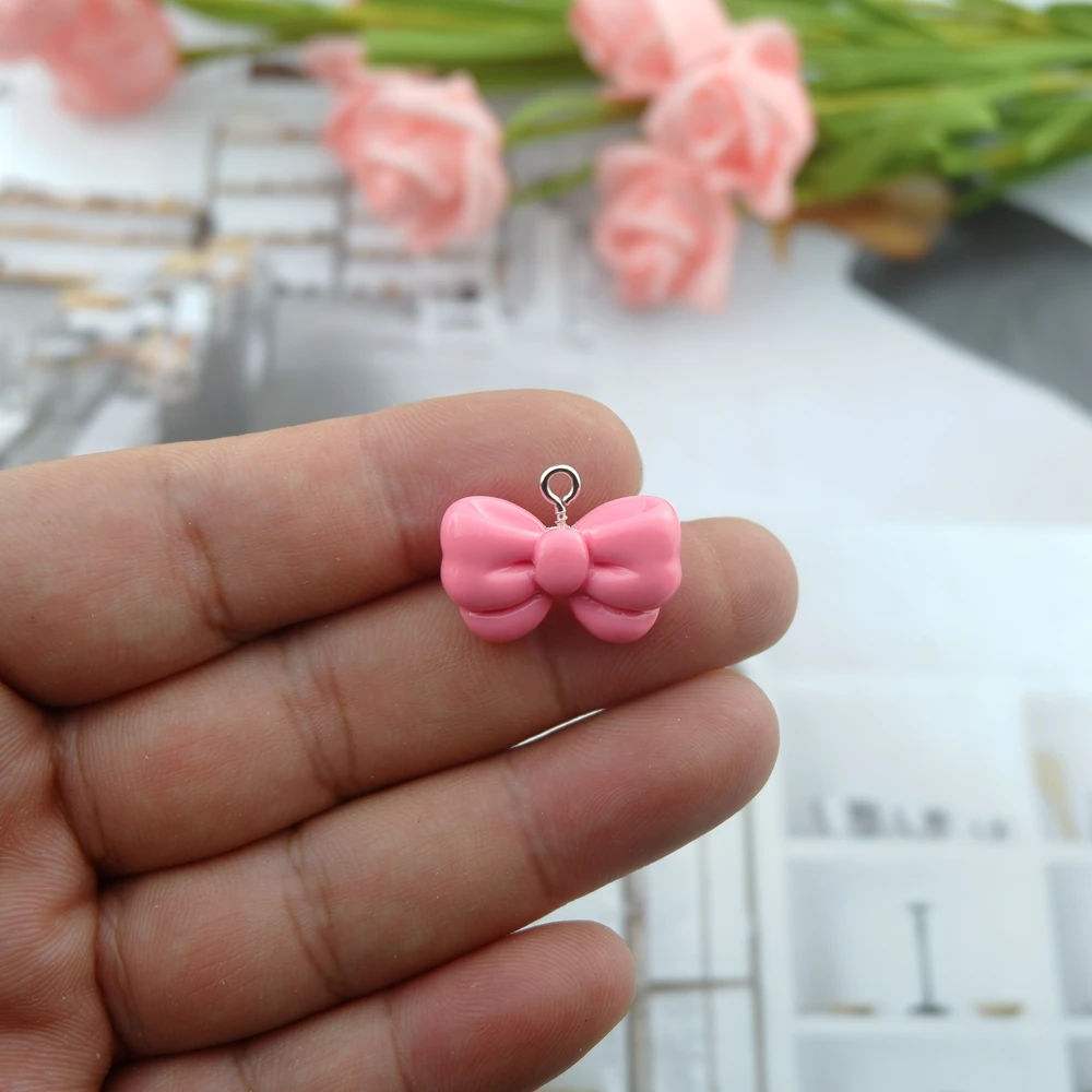 Bear Rabbit Candy Bow Charms for Jewelry Making Diy Earring