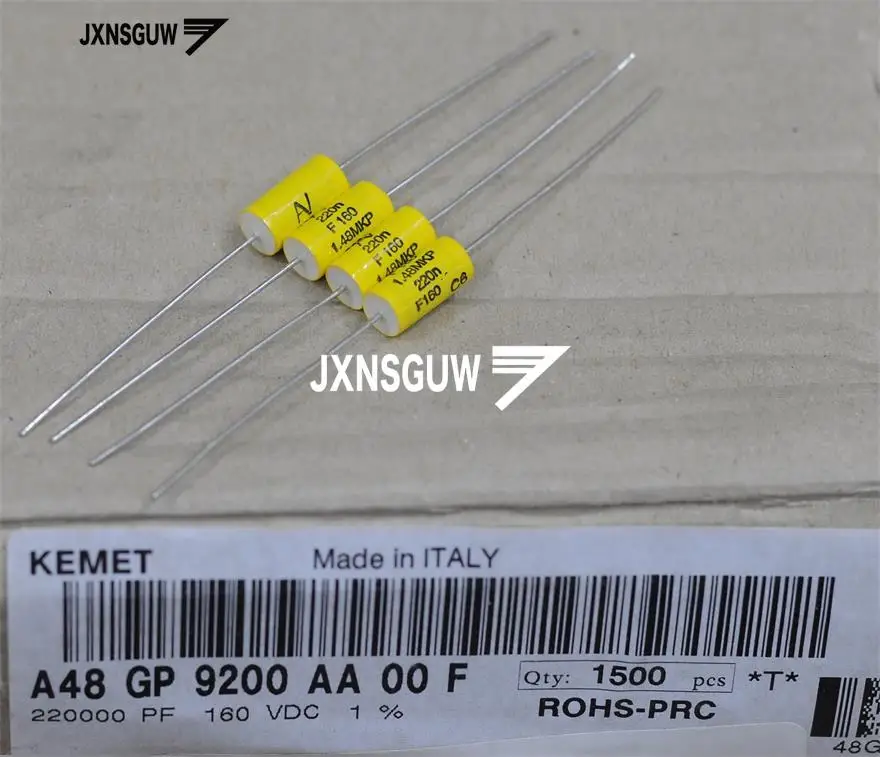 

10 шт. ARCOTRONICS AV 1.48MKP 1% 0.22UF160V 7X14.5MM обещающий пленочный конденсатор 224/160V осевой конденсатор лихорадки 0,22 мкФ 160V 220N 224