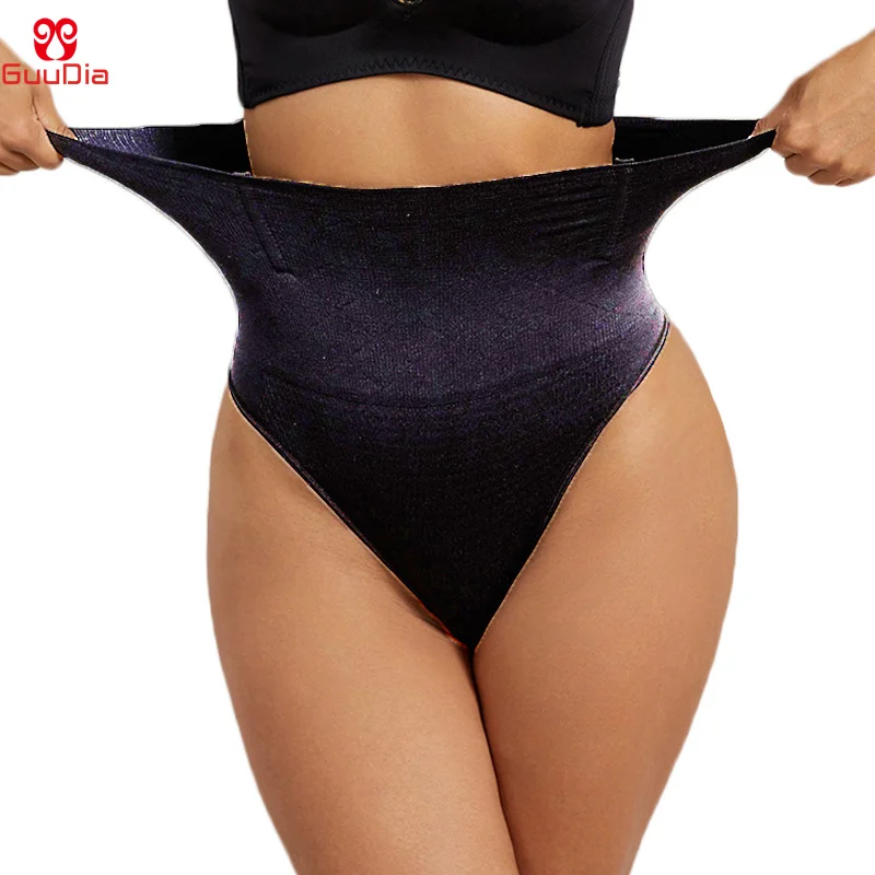 

GUUDIA Tummy Control Girdle String Thong Shapewear Panties Middle Waist Shapers Butt Lifting Women Body Shaper Spandex Elastic