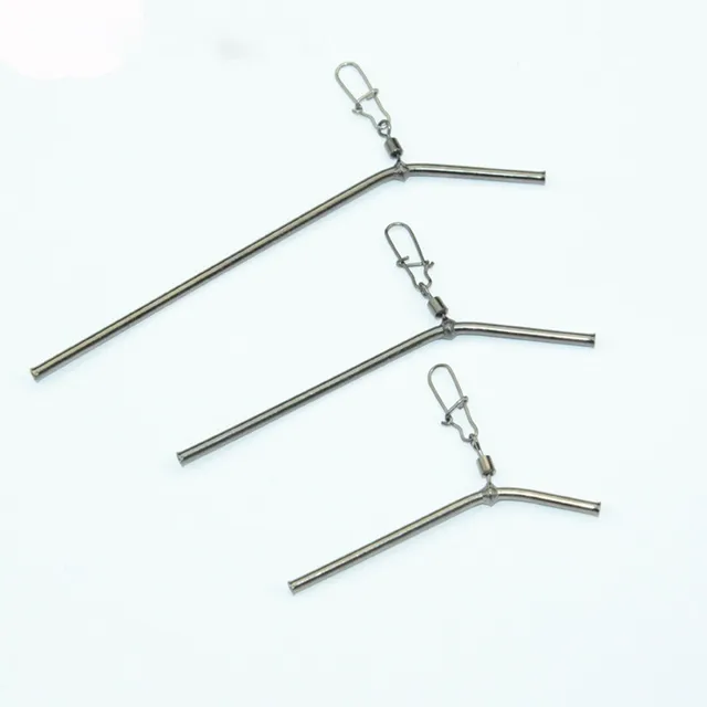 5PCS 50mm/70mm/90mm Small Style Brass Tube Fishing Tackle Anti Tangle Booms Fishing Balance Connector Carp Fish Accessories 6