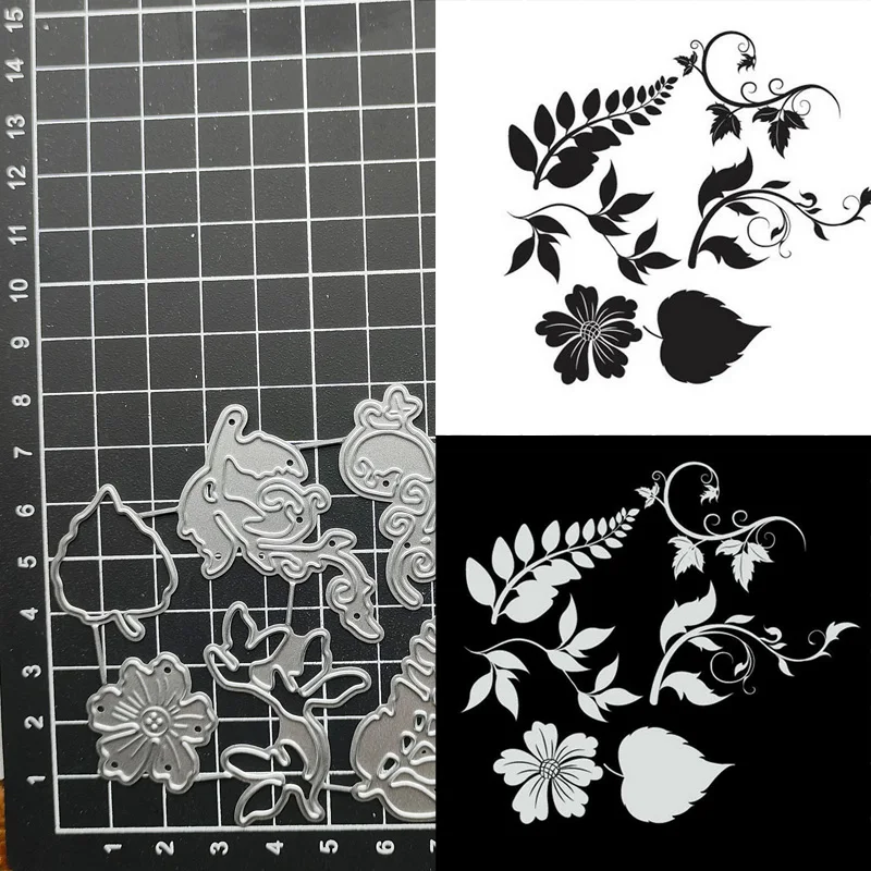 

Leaves Flower Metal Cutting Dies Stencils For DIY Scrapbooking Decorative Embossing Handcraft Template