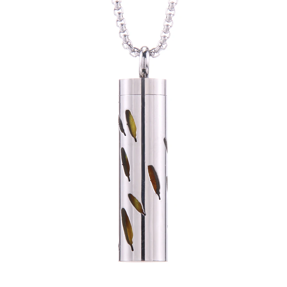 Aromatherapy Diffuser Necklace - Stainless Steel Open Locket with Essential Oil Scent