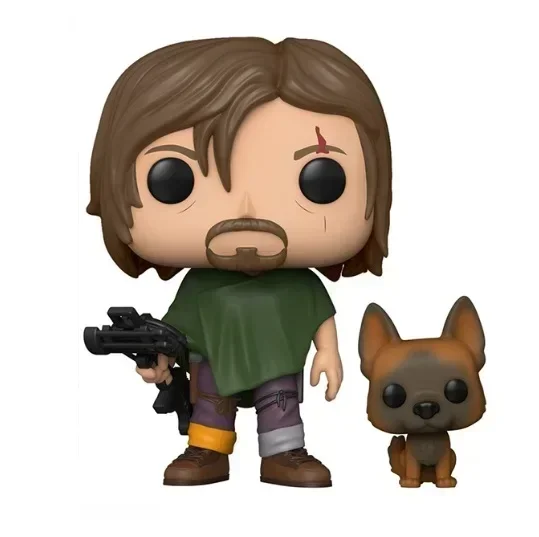 thumbnail image 5 of Figura de acción de vinilo Funko Walking POP Dead Daryl Dixon con perro n.° 1182, colección de juguetes de edición limitada para regalo de cumpleaños, 5 of 5