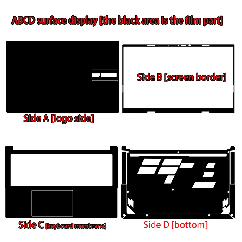 ASUS Vivobook15/S15 OLED 바디 필름 K5504/S5504V 노트북 스킨 스티커 X1504/A1504/X1502/M1502/D1502 컴퓨터 보호 필름