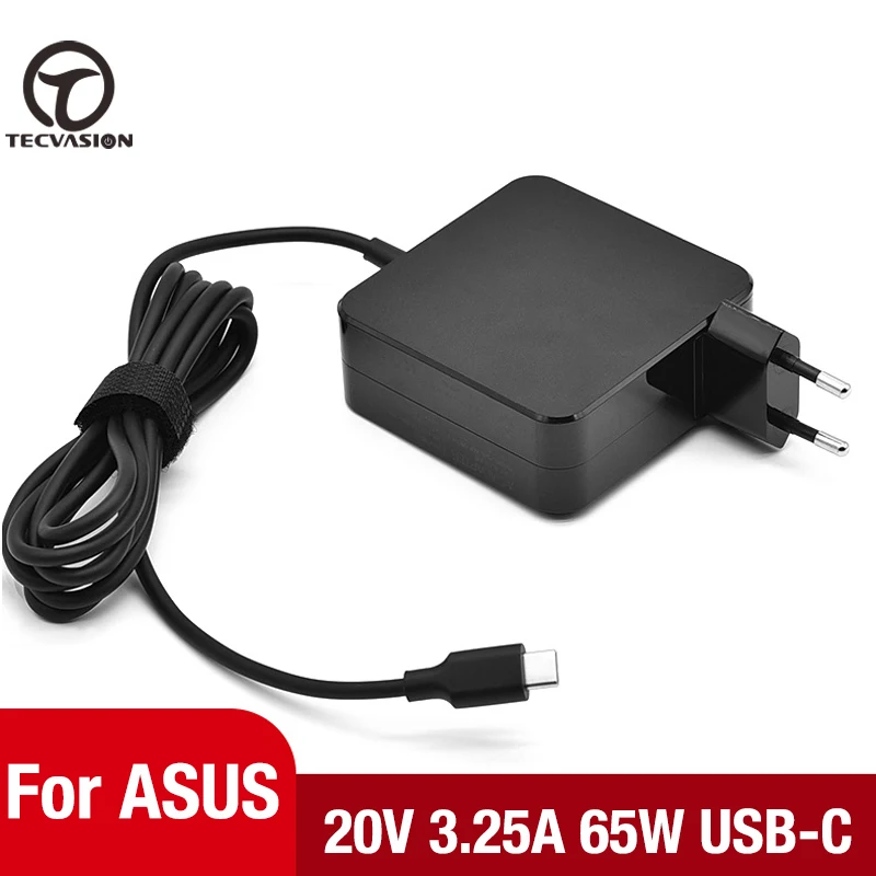 

20V 3.25A 65W USB-C AC Adapter Laptop Charger For Asus ZenBook 14 UX425JA UX435EA UX435EG UM425IA UX393JA Type-C Xiaomi Notebook