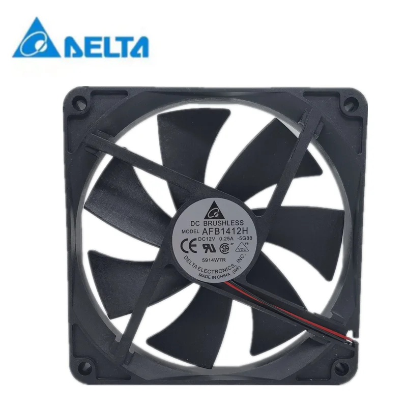 New delta AFB1412H 12V 0.21a 14025 12cm chassis silent PWM speed regulating fan