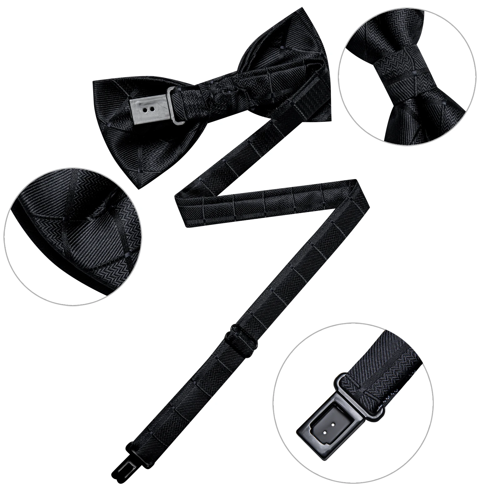 Bow Tie Necktie Set Adjustable Boys Girls Kids Bow Tie Set Handkerchief Infant Children Pre-tied Black White Green Red Butterfly Gravata for Wedding