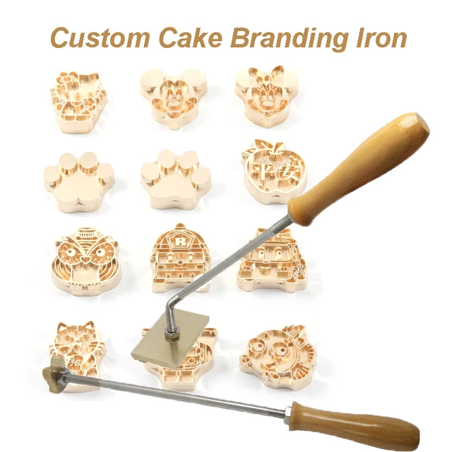 BOSSDEN Custom Logo Hot Stamp Cake Logo Bread Branding Mold Bun