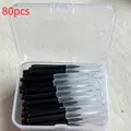80pcs 0.7 mm black