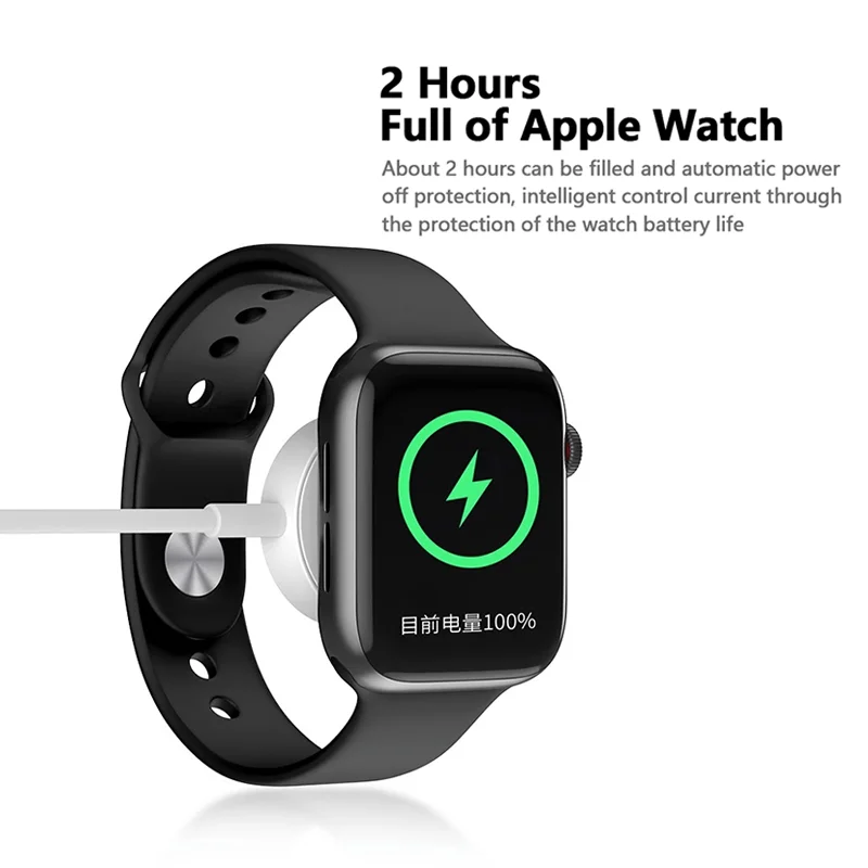 Magnetic Wireless Charger For Apple iWatch Series 9 8 7 SE 6 5 USB C Charging Cable Accessories