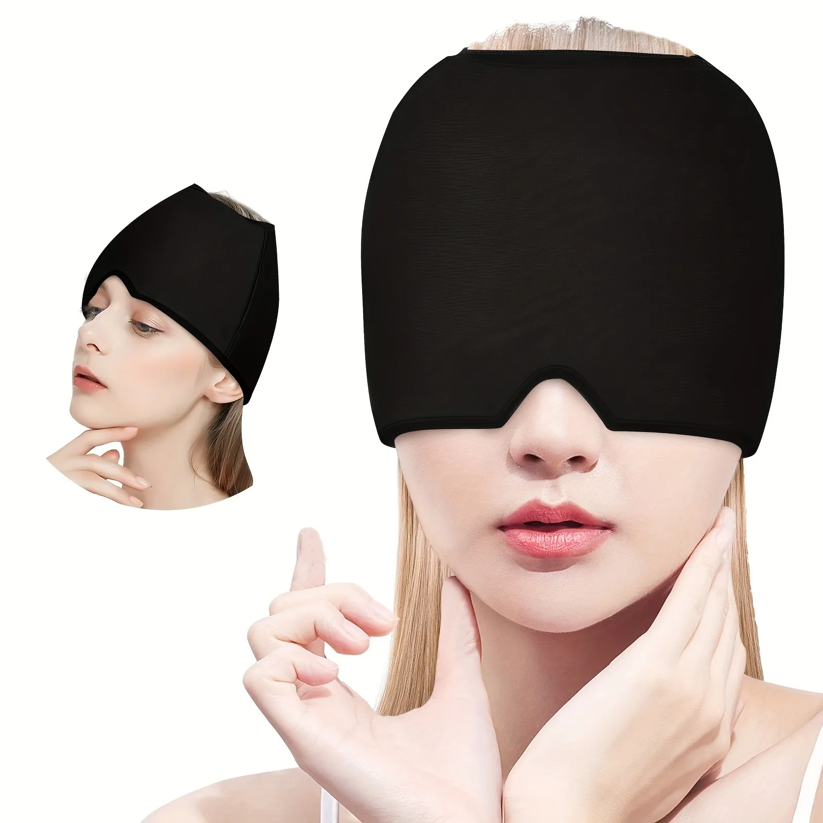 Head Ice Cap Gel Cold Hot Head Ice Cap Head Wrap Face Mask Massage Sleep Eye Mask Health Care Tool
