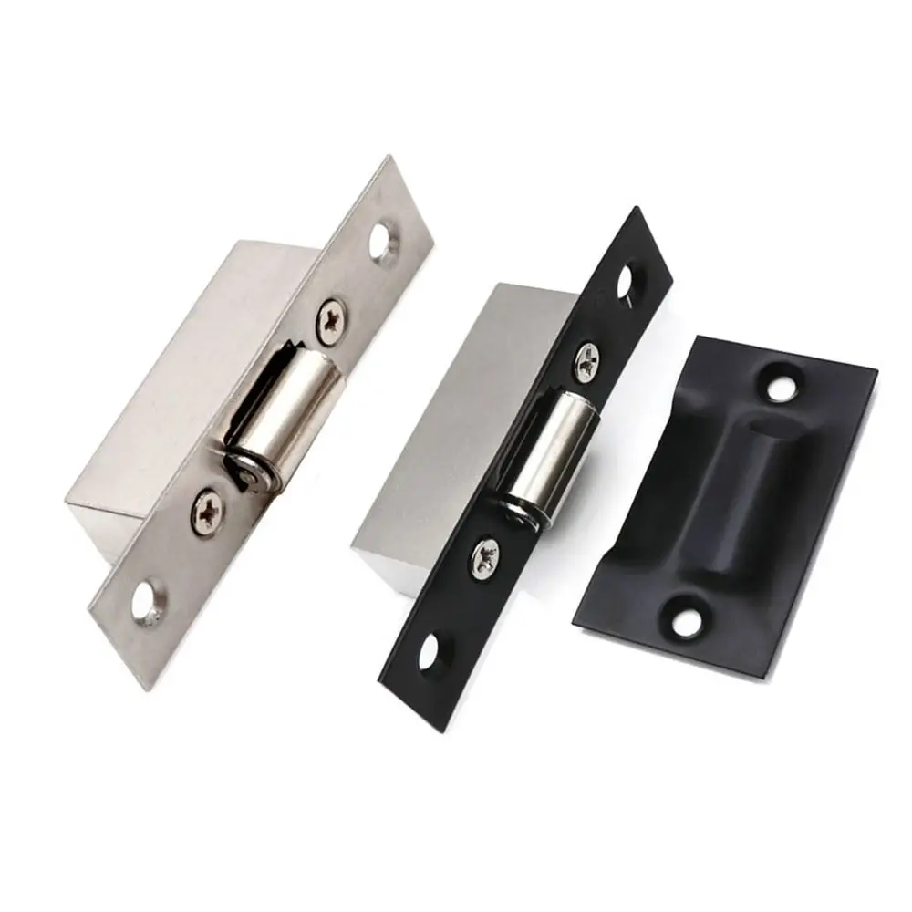 Stainless Steel Door Latches Cupboard Cabinet Roller Latch Lock Wooden Door Stops
