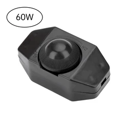 LED Dimmer Switch with Adjustable Knob and On/Off Control - 220V, 60W/300W (Black 60W)