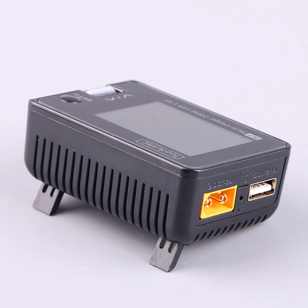 ToolkitRC 전압 서보 검사기 ESC 테스터, 1-6S Lipo 배터리용 방전기, M7 200W 10A DC 밸런스 충전기, LCD IPS 리시버