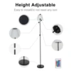 RGBW LED Floor Lamp Outdoor Solar Lamp Colorful Desk Light with Remote Controller Pull Chain Switch Bedside Lamp Reading Lamp 5